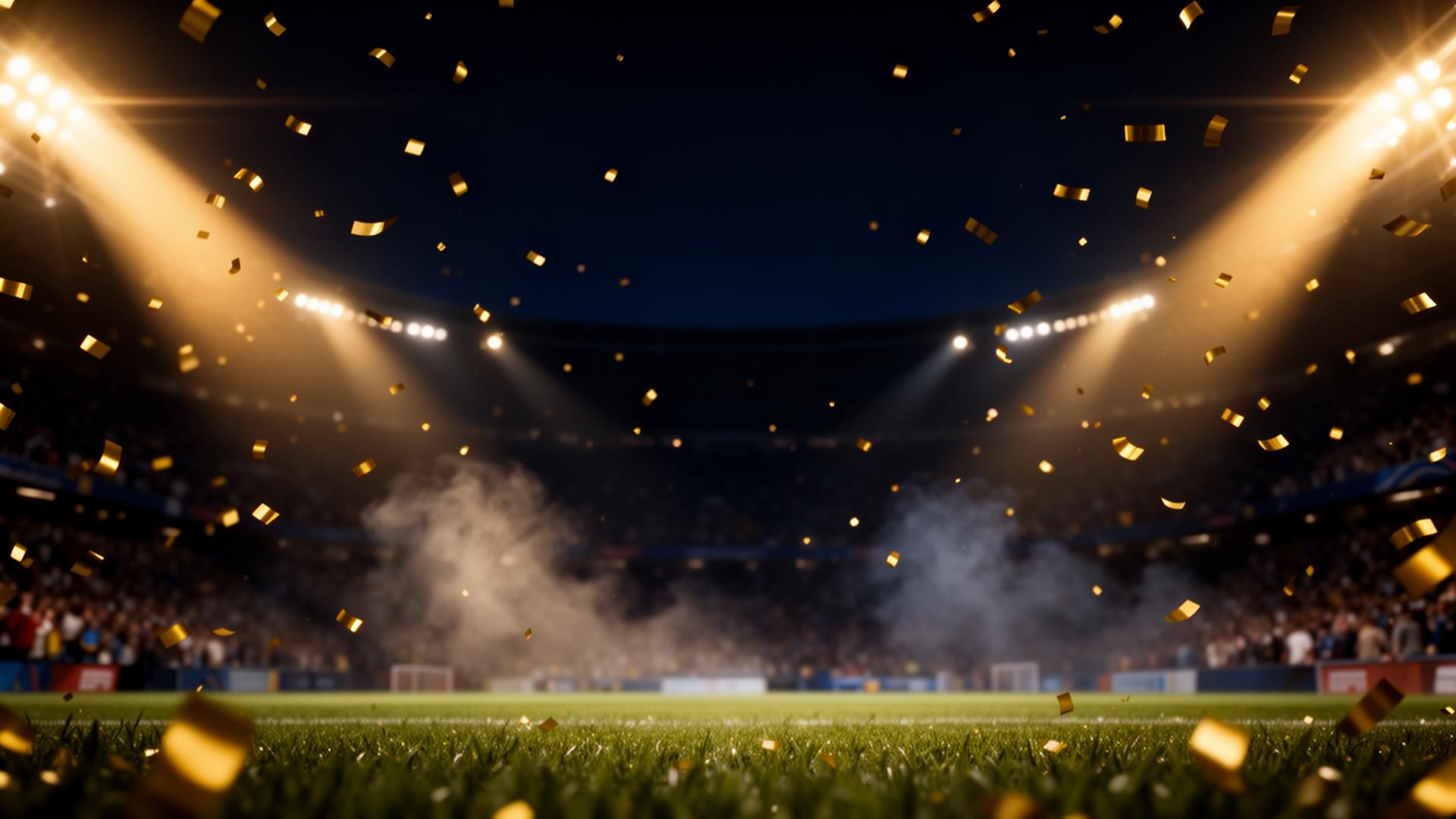 Estádio iluminado